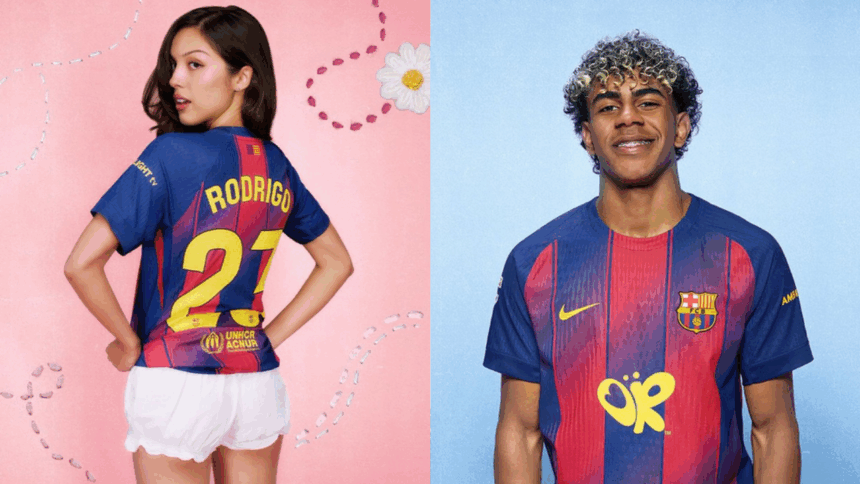Olivia Rodrigo, imagen del Barcelona en el Clásico con logo ‘OR’