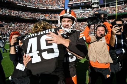 Browns vencen 13-10 a Ravens con gol de campo en el último segundo