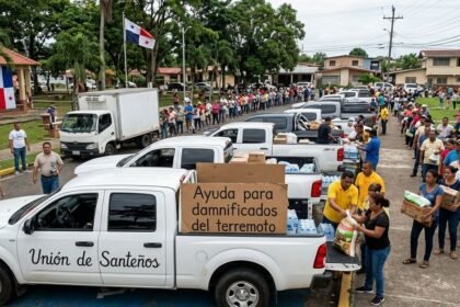 Unión de Santeños organiza caravana solidaria por sismo en Los Santos